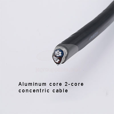 aluminum core 2-core concentric cable